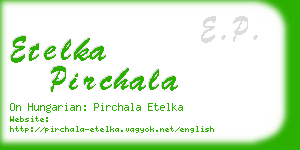 etelka pirchala business card